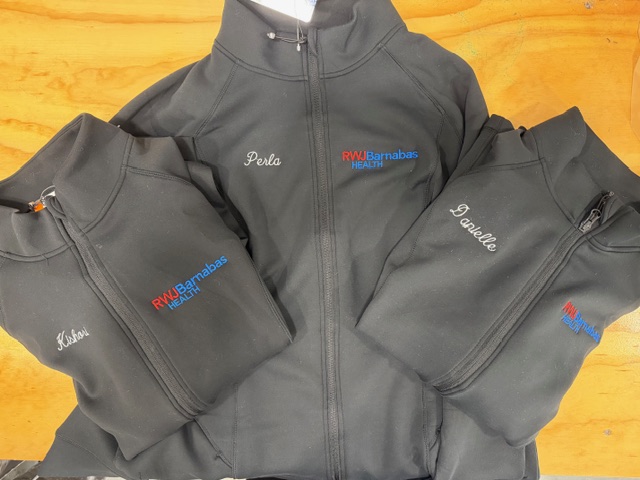 new jersey embroidery shop stitched logo branded apparel nj