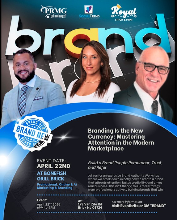 event flyer for Branding is the new Currency event