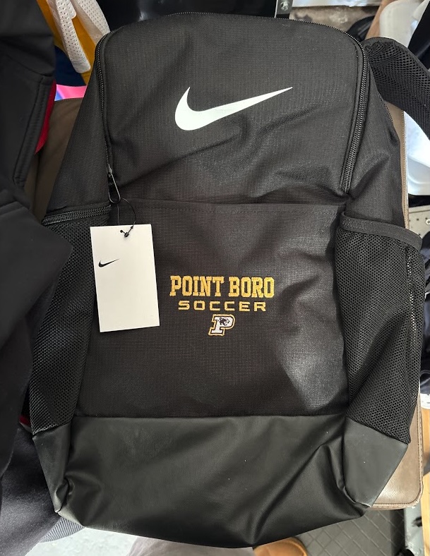 branded backpack for local Ocean County Point Pleasant soccer